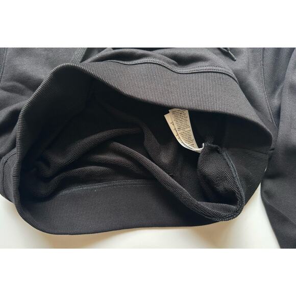 Burberry Talley Logo Checked Sweatshirt with Hoodie Black S 8084391 NWT $760 - Picture 10 of 16